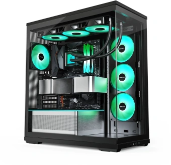 Корпус Montech TG3 черный без БП ATX 9x120mm 4x140mm 2xUSB3.0 audio bott PSU - купить недорого с доставкой в интернет-магазине