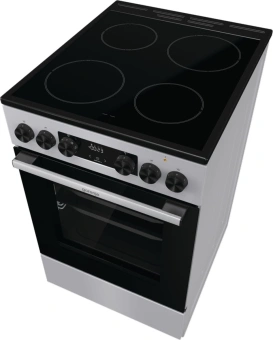 Плита Электрическая Gorenje GEC5C41SG серый стеклокерамика (без крышки) - купить недорого с доставкой в интернет-магазине