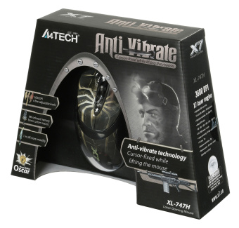 Мышь A4Tech Oscar Editor XL-747H коричневый/рисунок лазерная 3600dpi USB 6but (XL-747H (BROWN SPIDER)) - купить недорого с доставкой в интернет-магазине