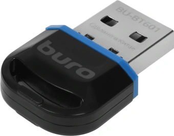 Адаптер USB Buro BU-BT601 BT6.0+EDR+BLE class 2 20м черный - купить недорого с доставкой в интернет-магазине