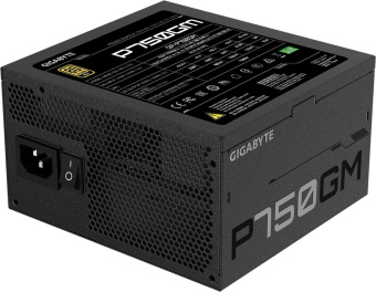Блок питания Gigabyte ATX 750W GP-P750GM 80+ gold (20+4pin) APFC 120mm fan 8xSATA Cab Manag RTL - купить недорого с доставкой в интернет-магазине