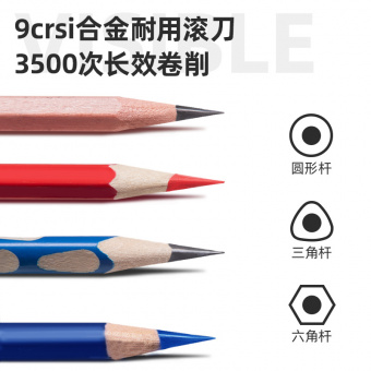 Точилка для карандашей механическая Deli 71162Red 1 отверстие пластик красный - купить недорого с доставкой в интернет-магазине