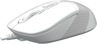 Мышь A4Tech Fstyler FM10S белый/серый оптическая 1600dpi silent USB 3but (FM10S USB WHITE) - купить недорого с доставкой в интернет-магазине