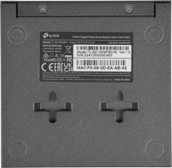 Коммутатор TP-Link TL-SG105MPE (L2) 5x1Гбит/с 4PoE+ 120W неуправляемый - купить недорого с доставкой в интернет-магазине