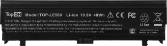 Батарея для ноутбука TopON TOP-LE560 10.8V 4400mAh литиево-ионная (103381) - купить недорого с доставкой в интернет-магазине