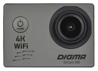 Экшн-камера Digma DiCam 300 серый - купить недорого с доставкой в интернет-магазине