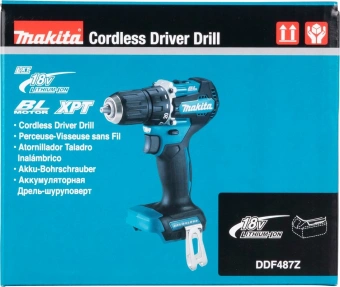 Дрель-шуруповерт Makita DDF487Z аккум. патрон:быстрозажимной - купить недорого с доставкой в интернет-магазине