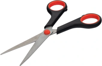 Ножницы Silwerhof Smart Eco универсальные 170мм ручки с резиновой вставкой черный/красный - купить недорого с доставкой в интернет-магазине