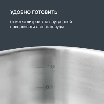 Кастрюля-пароварка Rondell RDS-1815 30.4л. d=32см (с крышкой) стальной - купить недорого с доставкой в интернет-магазине