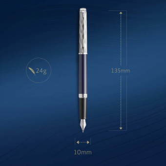 Ручка перьев. Waterman Hemisphere L`Essence du Bleu (CW2166467) LaqBlue CT F сталь нержавеющая подар.кор. - купить недорого с доставкой в интернет-магазине