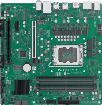 Материнская плата Asus PRO Q870M-C-CSM Soc-1851 Intel Q870 4xDDR5 mATX AC`97 8ch(7.1) GbLAN RAID+HDMI+DP - купить недорого с доставкой в интернет-магазине