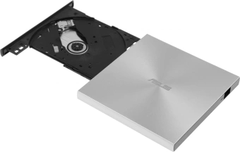 Привод DVD-RW Asus SDRW-08U7M-U серебристый USB ultra slim внешний RTL - купить недорого с доставкой в интернет-магазине
