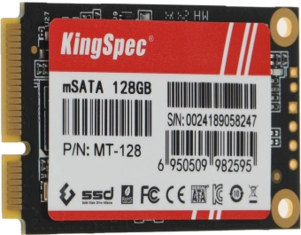 Накопитель SSD Kingspec mSATA 128GB MT-128 MT Series mSATA - купить недорого с доставкой в интернет-магазине