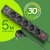 Сетевой фильтр Defender DFS 755 5м (5 розеток) черный (коробка) - купить недорого с доставкой в интернет-магазине