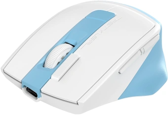 Мышь A4Tech Fstyler FG45CS Air2 голубой/белый оптическая 2000dpi silent беспров. USB для ноутбука 7but (FG45CS AIR2 USB (ICY BLUE)) - купить недорого с доставкой в интернет-магазине