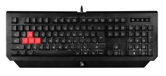 Клавиатура A4Tech Bloody B120N черный USB Multimedia for gamer LED (подставка для запястий) (B120N) - купить недорого с доставкой в интернет-магазине