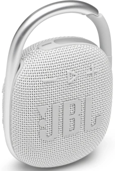 Колонка порт. JBL Clip 4 белый 5W 1.0 BT 15м 500mAh (JBLCLIP4WHT) - купить недорого с доставкой в интернет-магазине