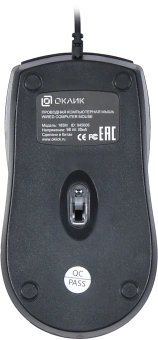 Мышь Оклик 185M черный оптическая 1200dpi USB для ноутбука 3but (945606) - купить недорого с доставкой в интернет-магазине
