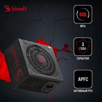 Блок питания Bloody ATX 750W BD-PS750G 80+ gold (20+4pin) APFC 120mm fan 6xSATA Cab Manag RTL - купить недорого с доставкой в интернет-магазине