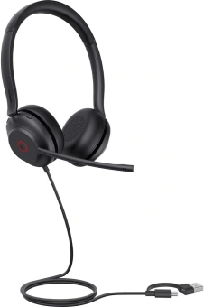 Гарнитура проводная Yealink UH35 Dual UC USB-C/A черный - купить недорого с доставкой в интернет-магазине