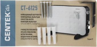 Конвектор Centek CT-6125 2000Вт белый/черный - купить недорого с доставкой в интернет-магазине