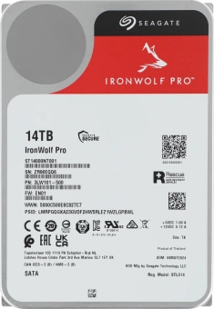 Жесткий диск Seagate SATA-III 14TB ST14000NT001 NAS Ironwolf Pro 512E (7200rpm) 256Mb 3.5" - купить недорого с доставкой в интернет-магазине