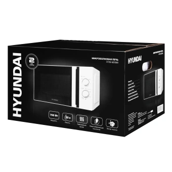 Микроволновая Печь Hyundai HYM-M2068 20л. 700Вт белый - купить недорого с доставкой в интернет-магазине