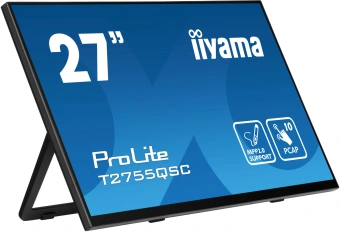Монитор Iiyama 27" ProLite T2755QSC-B1 черный IPS LED 16:9 HDMI M/M глянцевая 400cd 178гр/178гр 2560x1440 75Hz DP WQ USB Touch 5.8кг - купить недорого с доставкой в интернет-магазине
