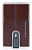 Чехол для кредитных карт Piquadro Blue Square PP4825B2R/MO коричневый натур.кожа