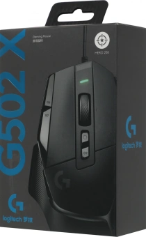 Мышь Logitech G502 X черный оптическая 25600dpi USB 13but (910-006142) - купить недорого с доставкой в интернет-магазине