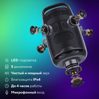 Минисистема Hyundai Select H-MC1242 черный 160Вт USB BT - купить недорого с доставкой в интернет-магазине