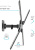 Кронштейн для телевизора Kromax CORBEL-6 черный 22"-65" макс.30кг настенный поворот и наклон - купить недорого с доставкой в интернет-магазине