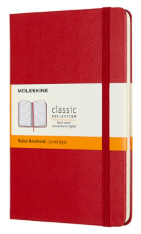 Блокнот Moleskine CLASSIC QP050F2 Medium 115x180мм 208стр. линейка твердая обложка красный - купить недорого с доставкой в интернет-магазине