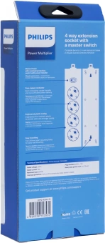 Сетевой фильтр Philips CHP2145WC/51 5м (4 розетки) белый (коробка) - купить недорого с доставкой в интернет-магазине
