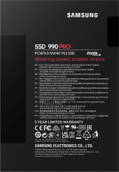 Накопитель SSD Samsung PCIe 4.0 x4 4TB MZ-V9P4T0BW 990 Pro M.2 2280 - купить недорого с доставкой в интернет-магазине