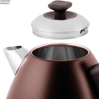 Чайник электрический Galaxy Line GL 0343 1.7л. 2200Вт коричневый корпус: металл/пластик (ГЛ0343ЛШОК) - купить недорого с доставкой в интернет-магазине