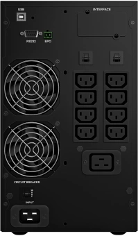 Источник бесперебойного питания Powercom Macan Plus MAC3000TIN 3000Вт 3000ВА черный - купить недорого с доставкой в интернет-магазине