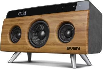 Колонка порт. Sven АС HA-930 дерево/черный 30W 1.0 BT/3.5Jack/USB 2200mAh - купить недорого с доставкой в интернет-магазине