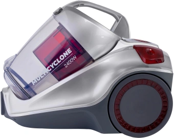 Пылесос Hyundai HYV-C4570 2400Вт серебристый/красный - купить недорого с доставкой в интернет-магазине