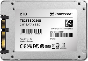 Накопитель SSD Transcend SATA-III 2TB TS2TSSD230S SSD230S 2.5" 0.3 DWPD - купить недорого с доставкой в интернет-магазине