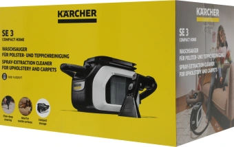 Пылесос моющий Karcher SE 3 500Вт черный/белый - купить недорого с доставкой в интернет-магазине