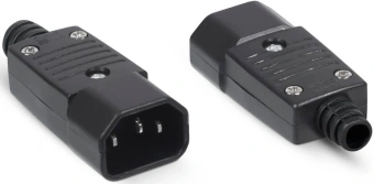 Вилка Cabeus IEC-320-C14 черный - купить недорого с доставкой в интернет-магазине