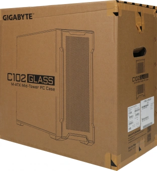 Корпус Gigabyte C102B GB-C102G черный без БП mATX 7x120mm 4x140mm 2xUSB3.0 audio bott PSU - купить недорого с доставкой в интернет-магазине