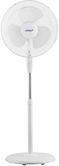 Вентилятор напольный Vitek VSF-1662 38Вт скоростей:3 ПДУ белый (упак.:1шт) - купить недорого с доставкой в интернет-магазине