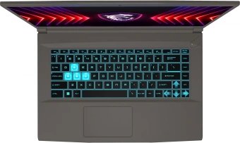 Ноутбук MSI Thin 15 B13BVE-1451US Core i5 13420H 16Gb SSD512Gb NVIDIA GeForce RTX4050 6Gb 15.6" IPS FHD (1920x1080) Windows 11 Home Multi Language grey WiFi BT Cam (9S7-16R831-1451) - купить недорого с доставкой в интернет-магазине