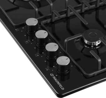 Газовая варочная поверхность Maunfeld EGHE.64.3STS-EB/G черный - купить недорого с доставкой в интернет-магазине