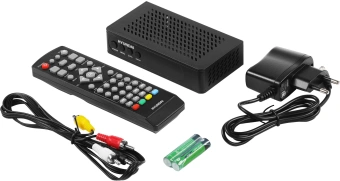 Ресивер DVB-T2 Hyundai H-DVB240 черный - купить недорого с доставкой в интернет-магазине