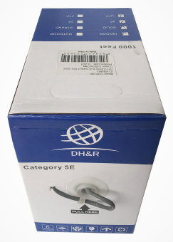Кабель сетевой Ningbo UTP 4 пары cat5E solid 0.5мм Cu molded 305м серый - купить недорого с доставкой в интернет-магазине