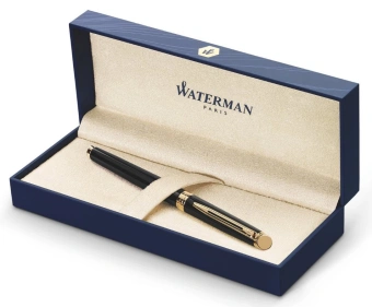 Ручка роллер Waterman Hemisphere (S0920650) Mars Black GT F черн. черн. подар.кор. - купить недорого с доставкой в интернет-магазине