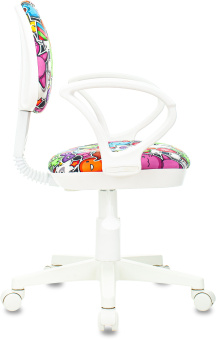 Кресло детское Бюрократ KD-3/WH/ARM мультиколор маскарад крестов. пластик пластик белый - купить недорого с доставкой в интернет-магазине